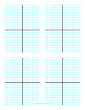 281x364 Cartesian Graph Paper