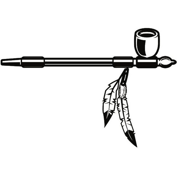 570x570 Indian Drawing Peace Pipe For Free Download