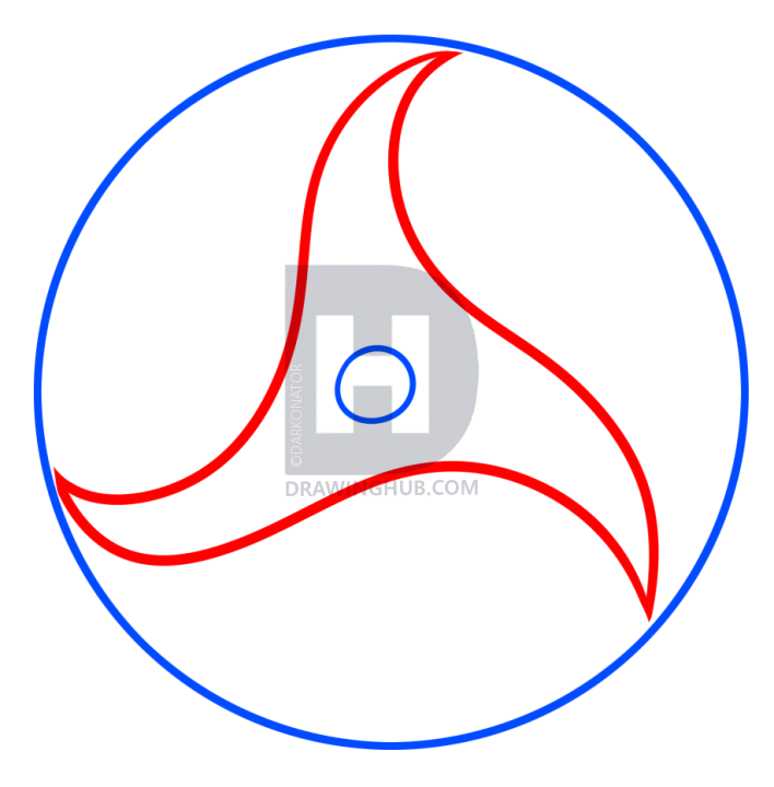 708x720 How To Draw Itachi Sharingan, Step