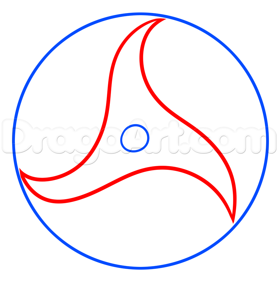 917x932 How To Draw Itachi Sharingan, Step