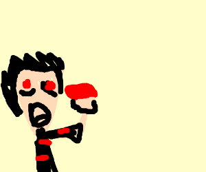 300x250 Itachi Uchiha Eating A Mushroom