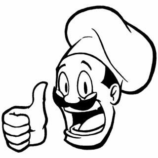 320x320 Hd Chef Clipart Black And White