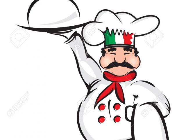 640x480 Italian Chef Clipart
