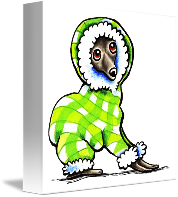 588x650 Italian Greyhound In Snowsuit