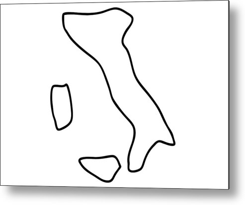 493x414 italy sardinia sicily map metal print