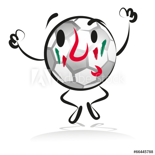 500x500 Soccer, Fan, Football, Italy, Winner, Character, Hand Drawing