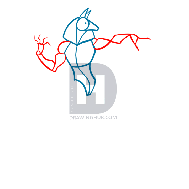 720x720 how to draw anubis, step