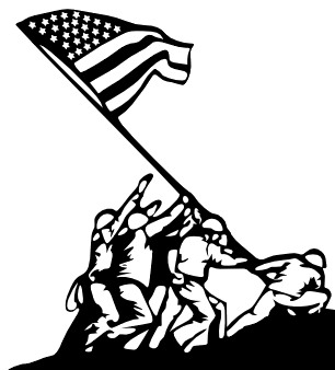306x338 Iwo Jima Silhouette Clip Art