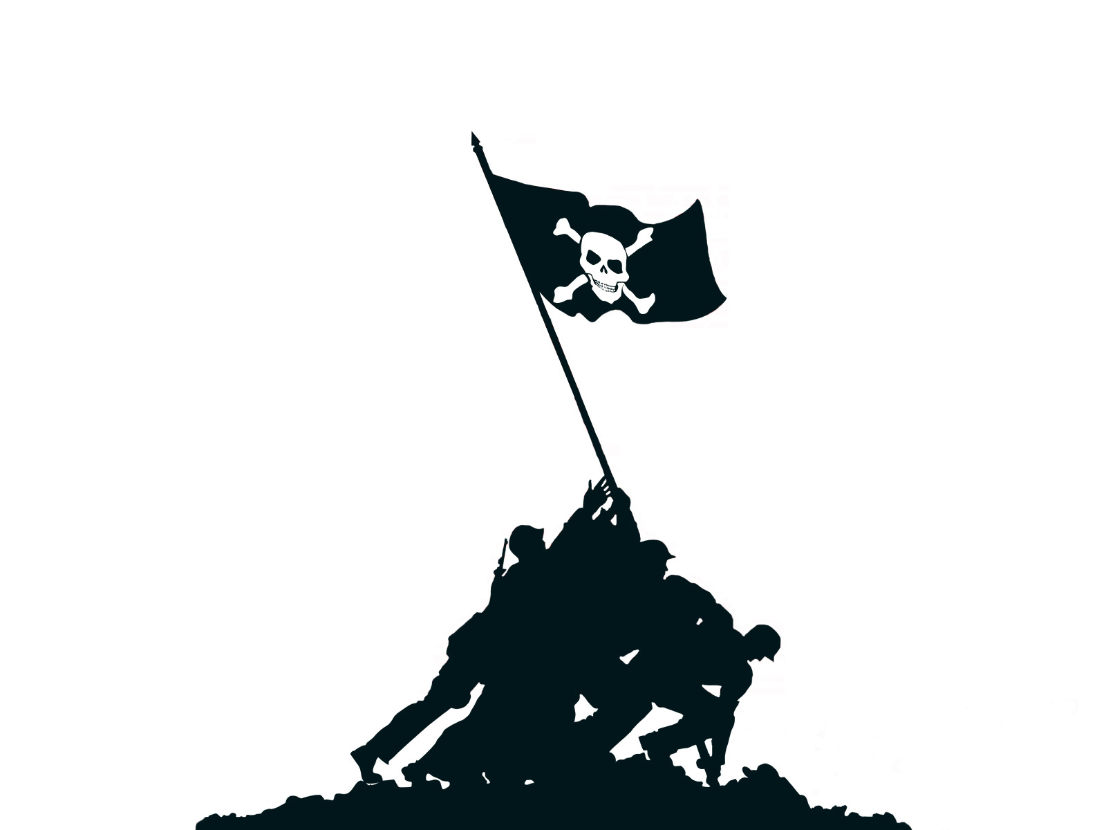 1600x1200 Iwo Jima Flag Raising Wallpaper