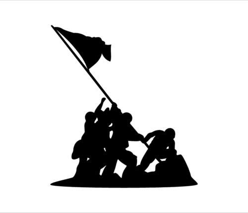 Iwo Jima Flag Raising Drawing | Free download on ClipArtMag