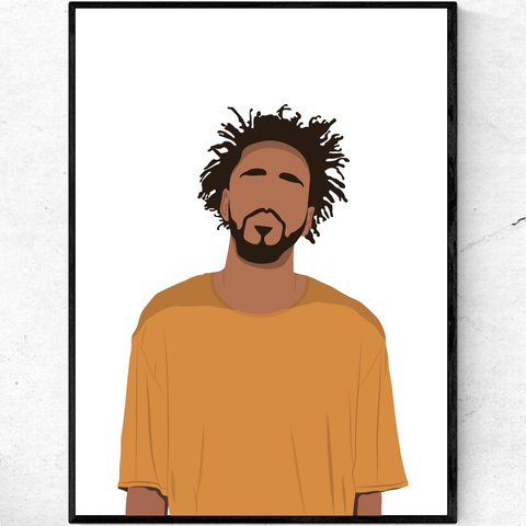 480x480 J Cole Posters Printed On Supreme Quality Fujifilm