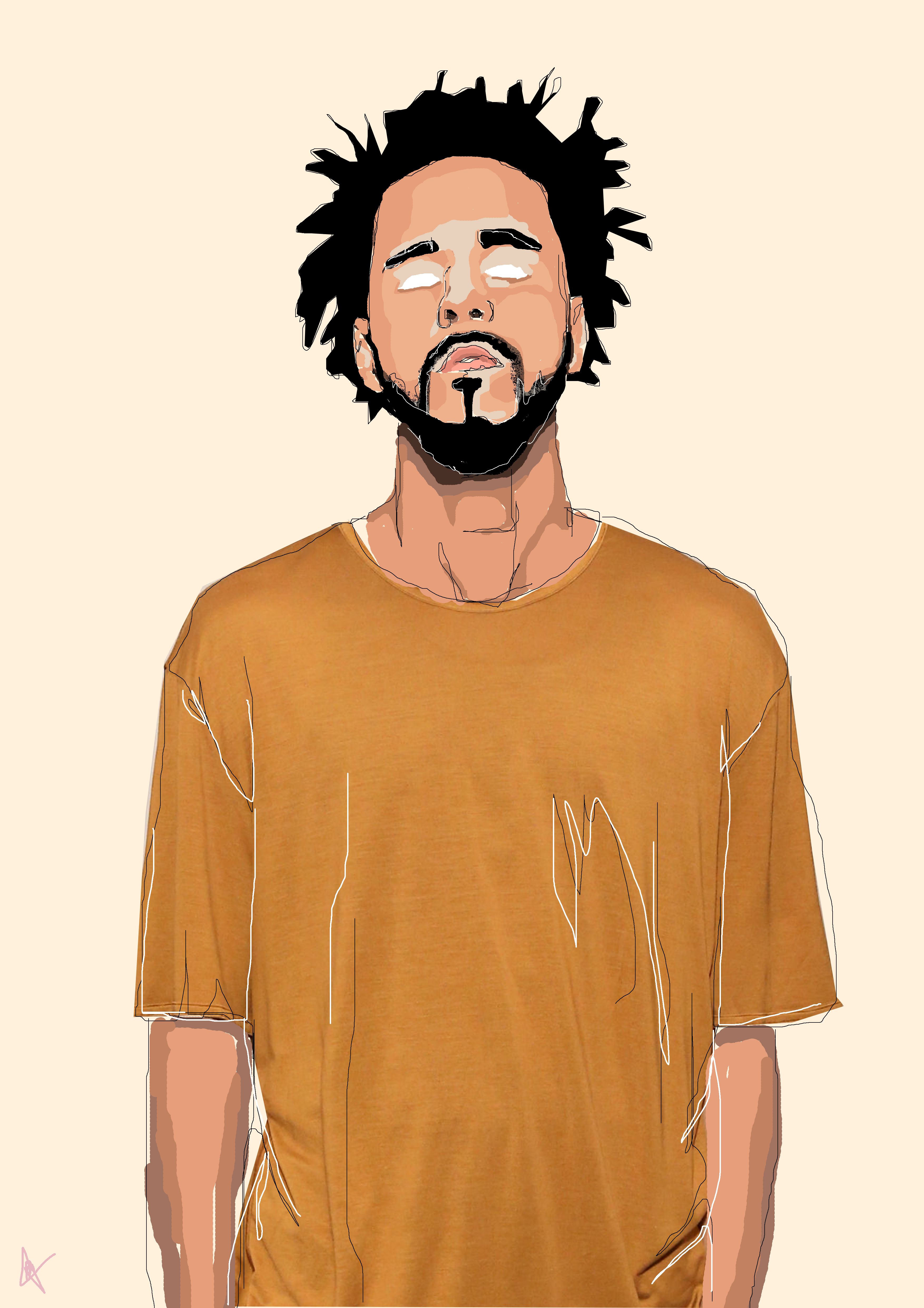 3508x4961 J Cole Jcole