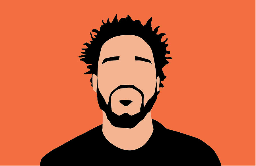 900x582 J Cole Minimalist Digital Art