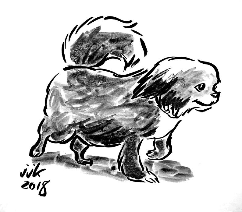 794x696 Ink Drawing Of Your Pet