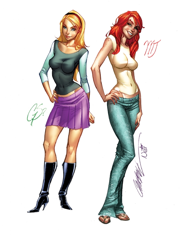 618x800 gwen stacy and mary jane watson