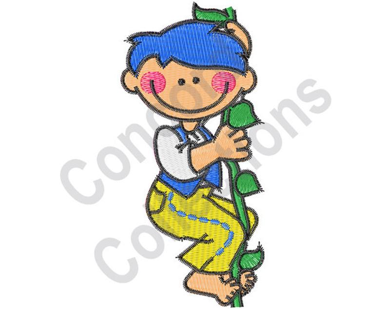 794x635 Jack And The Beanstalk Machine Embroidery Design Etsy