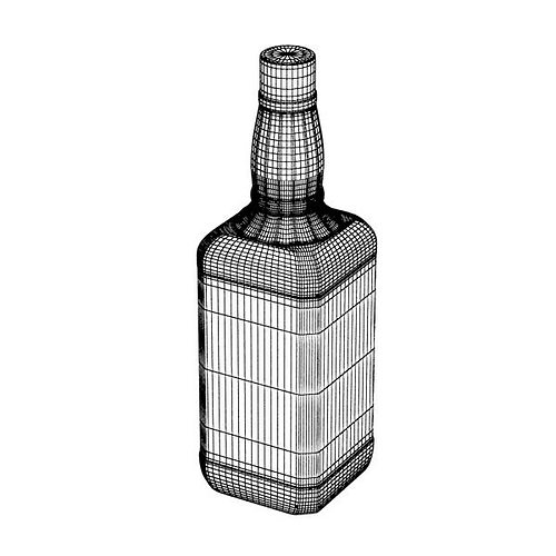 500x500 Jack Daniels Bottle Model Cgtrader