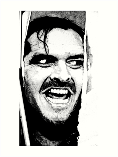 413x549 Here 's Johnny ! Art Prints