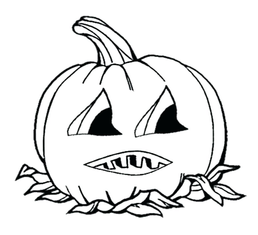 900x817 Halloween Coloring Pages Jack O Lantern Evil Jack O Lantern