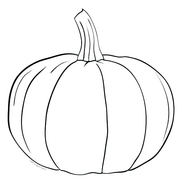 618x621 Pumpkin Drawing Template