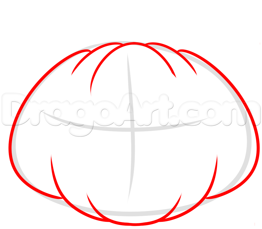 1100x959 Draw A Halloween Jack O Lantern, Step