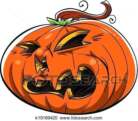 450x394 Jack O Lantern Drawing