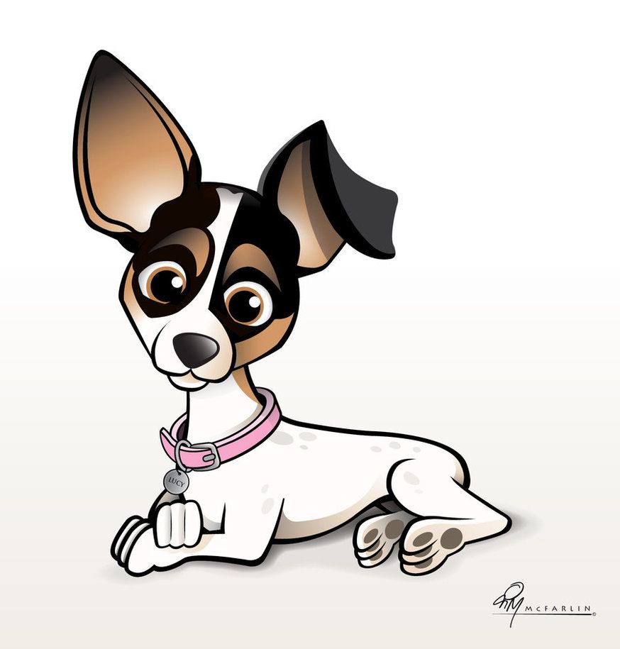 874x915 Jack Russell Chihuahua Cartoon