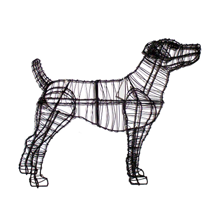 720x720 Jack Russell Topiary Frame