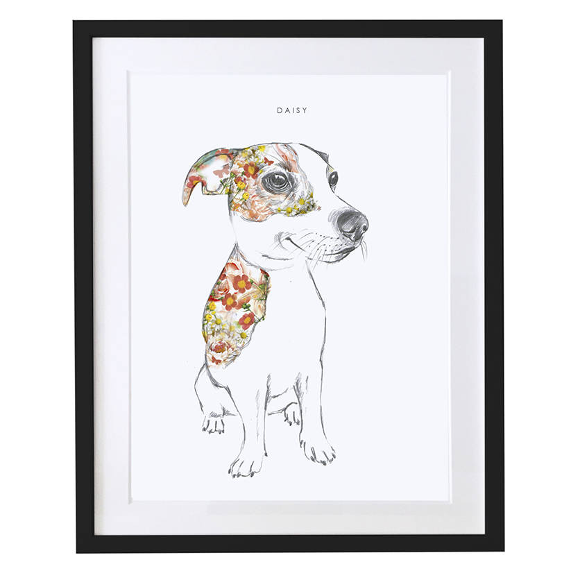 823x823 Jack Russell Personalised Pet Portrait