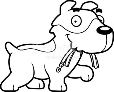372x299 Cartoon Jack Russell Terrier Leash Stock Vectors