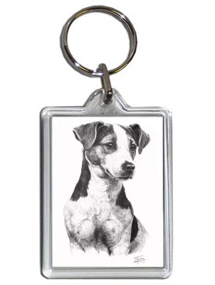 302x400 mike sibley jack russell terrier dog keyring