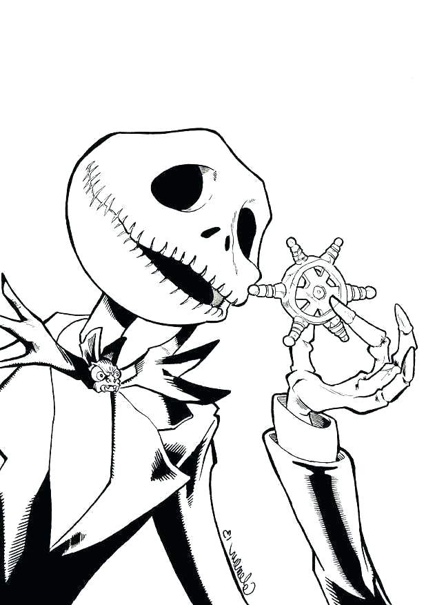 618x877 drawings of jack skellington jack coloring pages line drawing draw