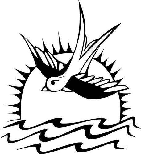 457x500 jack sparrow swallow tattoo johnny depp temporary tattoos