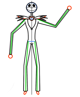 260x315 How To Draw Jack Skellington