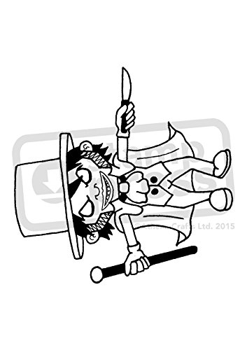 353x500 'jack The Ripper' Unmounted Rubber Craft Stamp