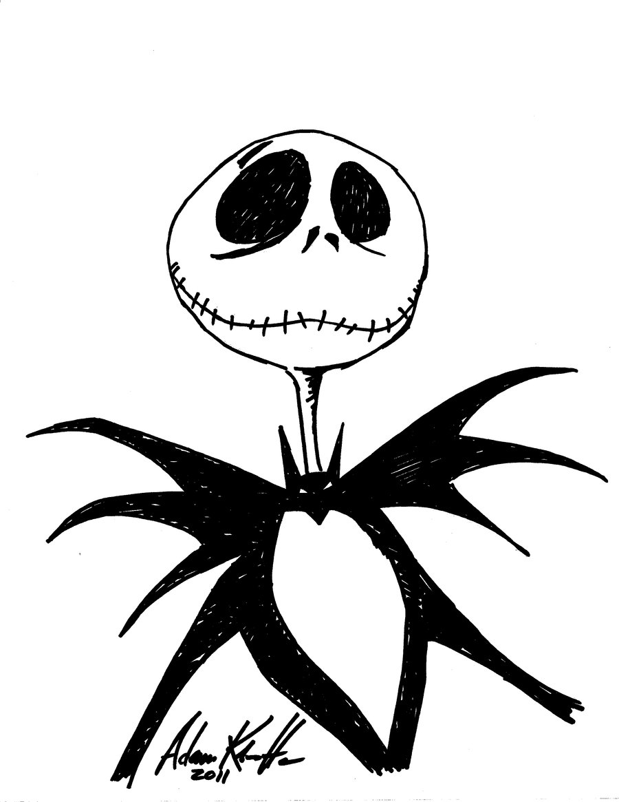 Jack The Skeleton Drawing | Free download on ClipArtMag