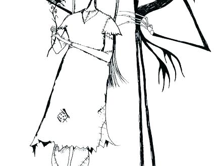 440x330 Nightmare Before Christmas Jack And Sally Coloring Pages