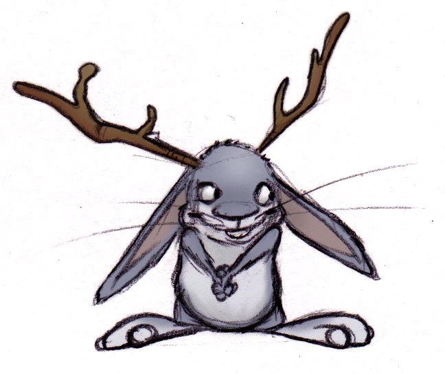 648x544 Jackalope Drawing
