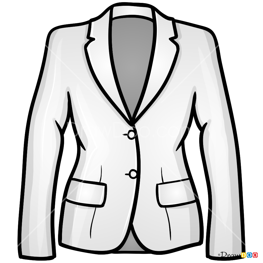 997x997 How To Draw Ladies Jacket, Clothes