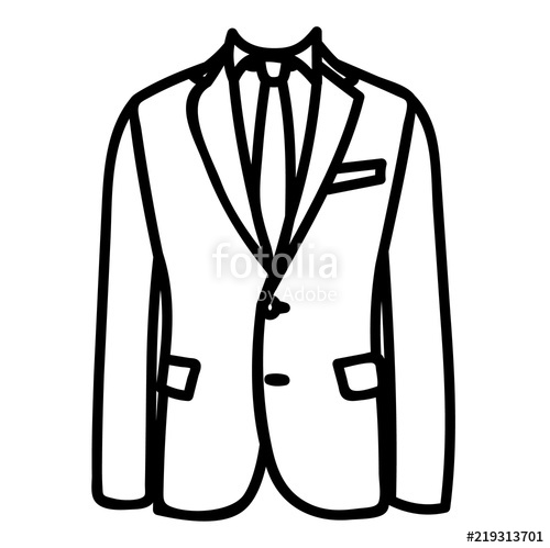 500x499 Vector Isolated, Sketch Jacket Stock Image And Royalty Free