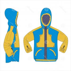 300x300 Stock Illustration Jacket Fashion Flat Sketches Outerwear Mens