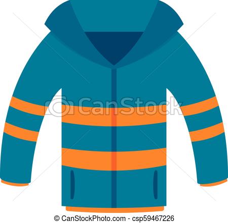 450x442 winter jacket icon, flat style winter jacket icon flat