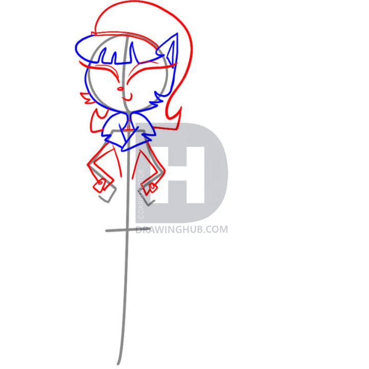 720x720 How To Draw Kitty Katswell, Step