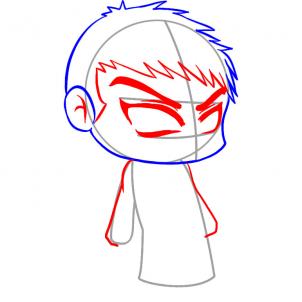 302x302 Draw Chibi Jacob Black, Step