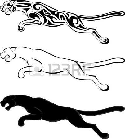403x450 Jaguar Tribal Tattoo And Silhouette Tattoo