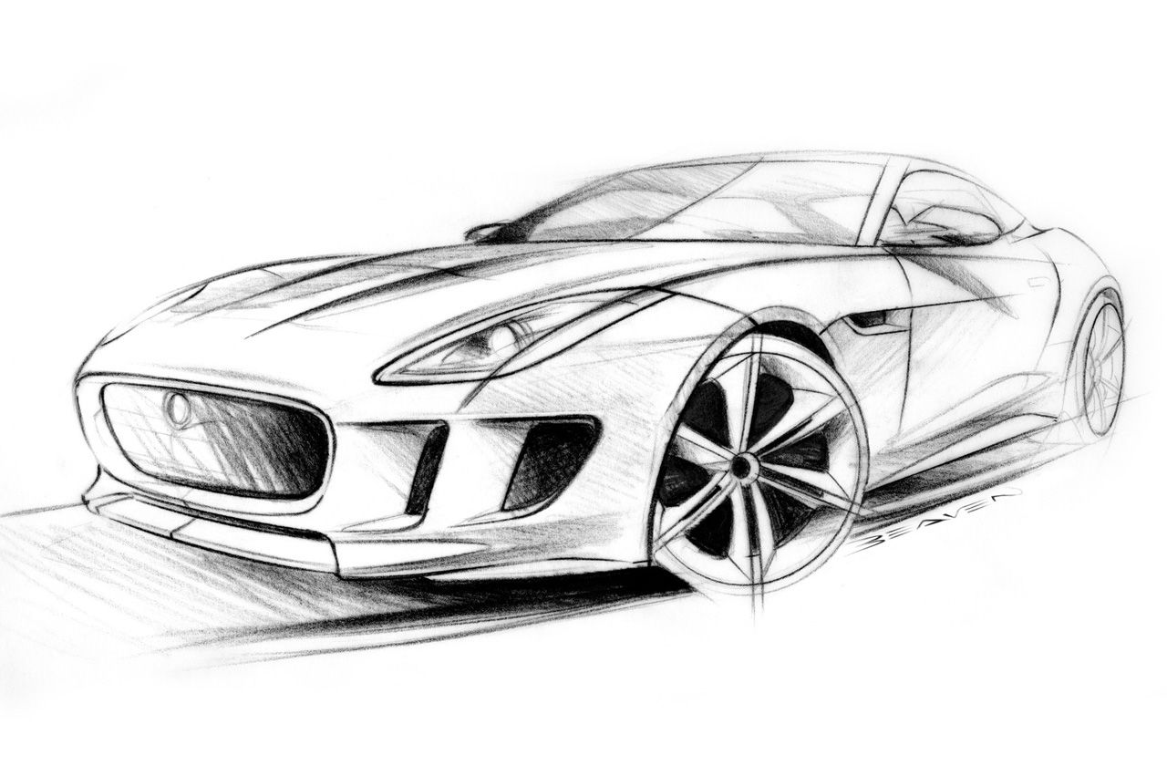 1280x851 Jaguar Ftype Concept Sketches Artwork Cars Car