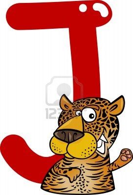 272x400 cartoon illustration of j letter for jaguar jaguars