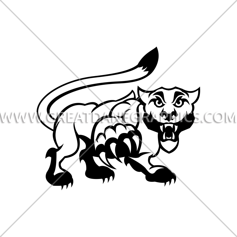 825x825 Cartoon Jaguar Mascot Production Ready Artwork For T Shirt Printing