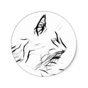 307x307 Cat Outline Drawing Gifts On Zazzle