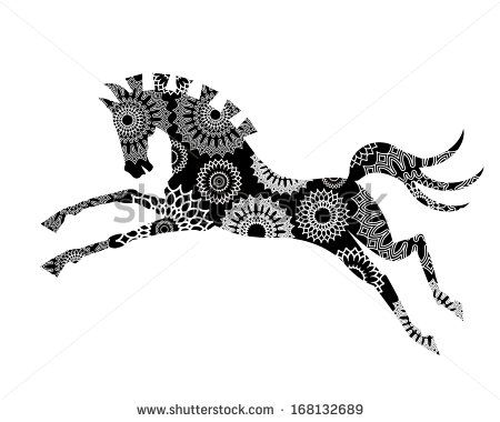 450x380 Jumping Horse Outline Clip Art Free Vector In Open Office Drawing